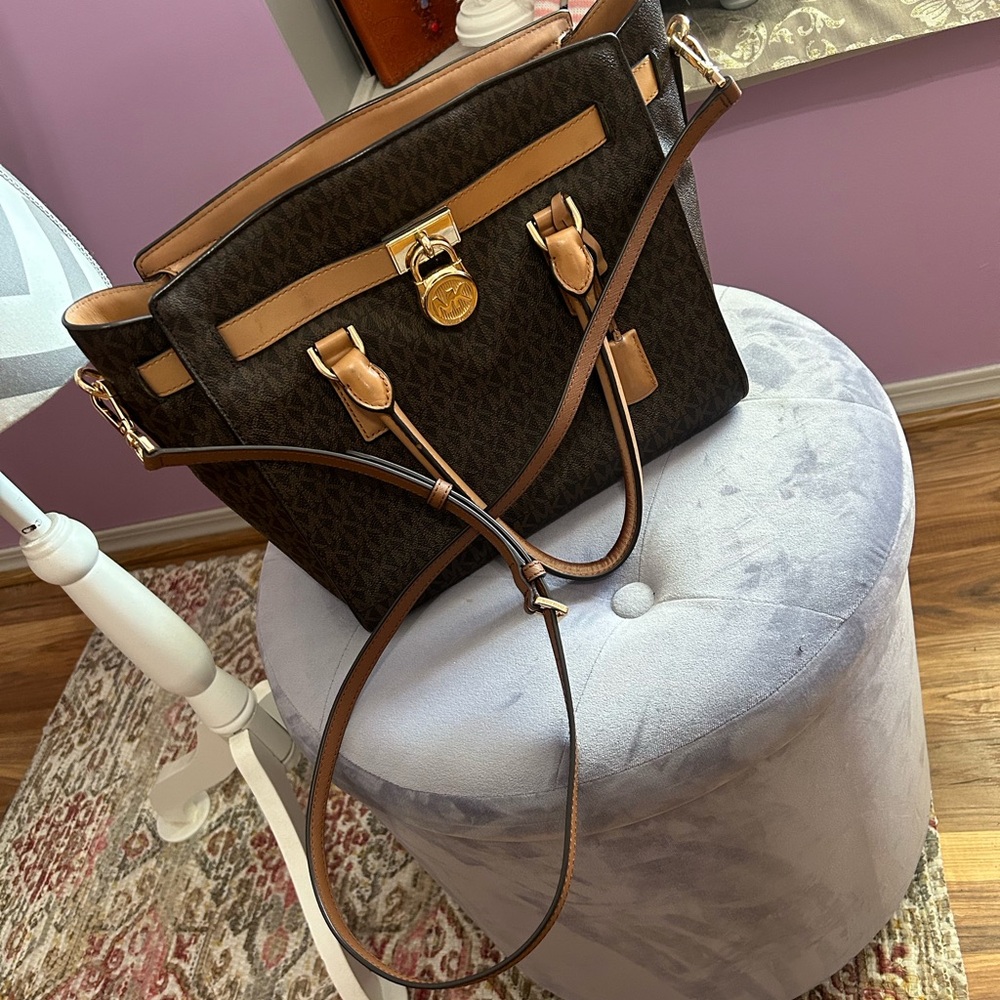 Michael Kors Brown and Tan Women's Bag - Picture 3 of 6